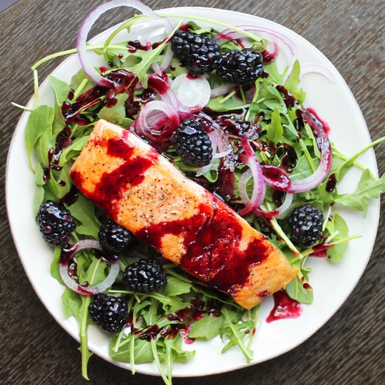 Salmon with Blackberry Sauce