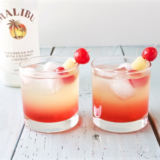 Malibu Sunset Cocktail