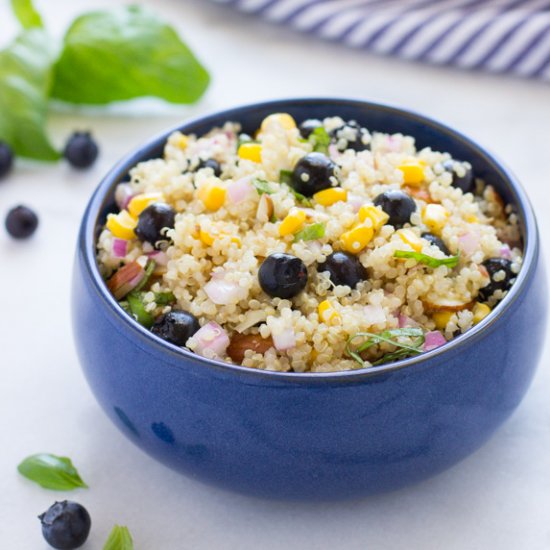 Blueberry Corn Quinoa Salad