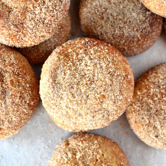 Soft Whole Wheat Snickerdoodles