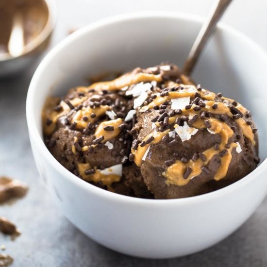 Chocolate Banana Sweet Ice Cream