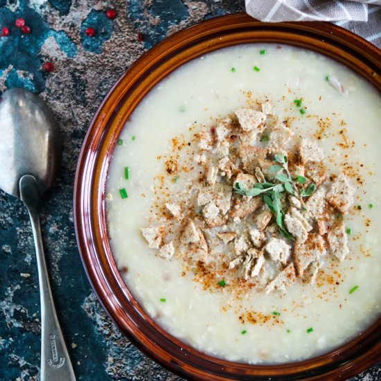 Chicken Vermicelli Yoghurt Soup