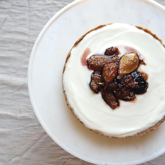 No Bake Cheesecake with Figs