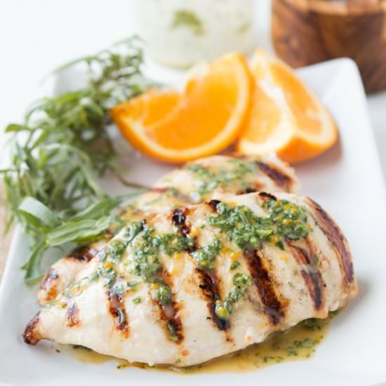 Grilled Orange Tarragon Chicken