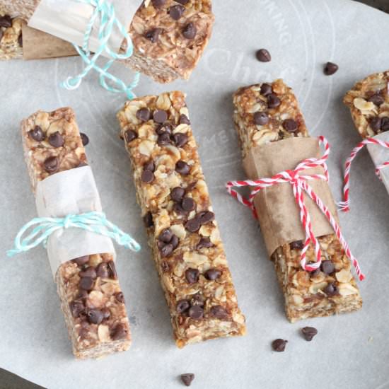 No-Bake Peanut Butter Granola Bars