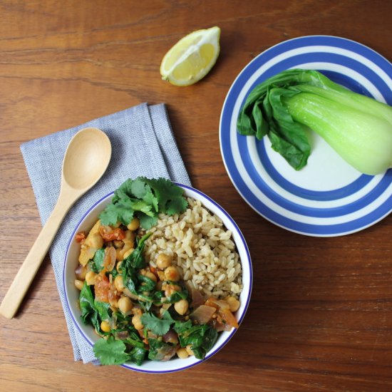 Quick & Easy Spinach Chana Masala