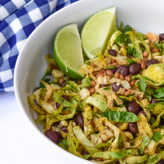 Tex-Mex Brussels Salad