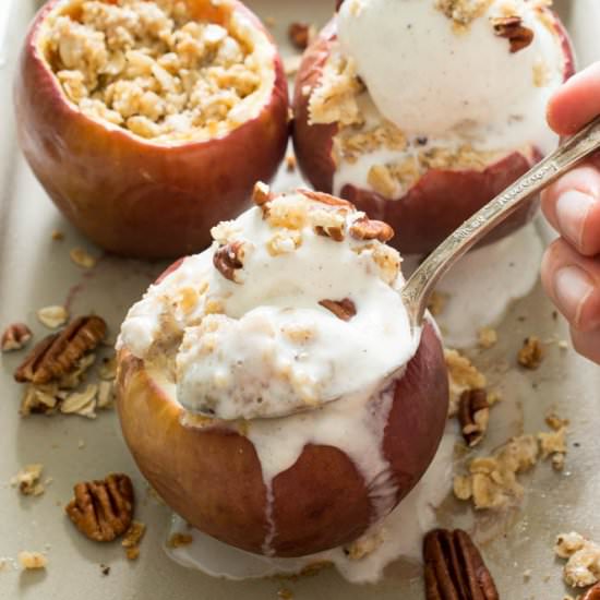 Stuffed Baked Apple Crisp