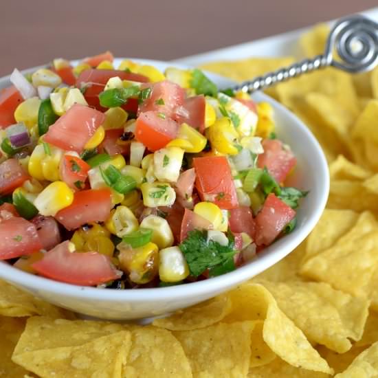 Grilled Corn Pico De Gallo