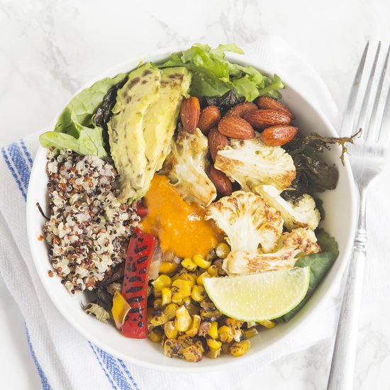 Roasted Veggie Quinoa Bowl