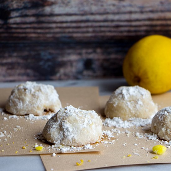 Lemon Snowball Cookies