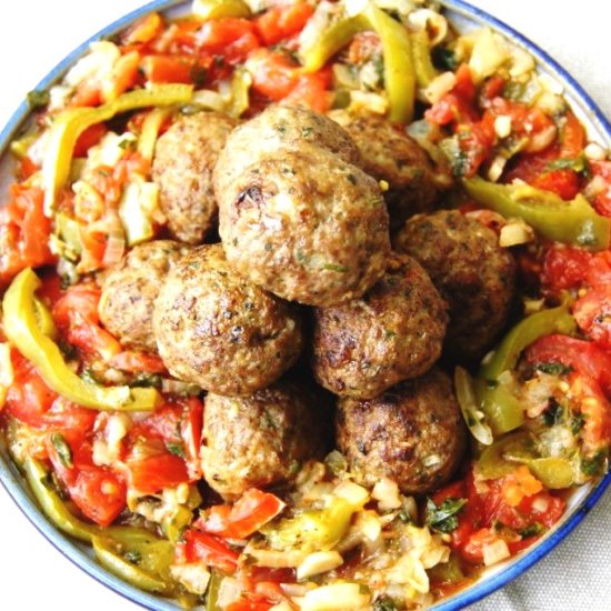 Meatballs with Simple Ratatouille