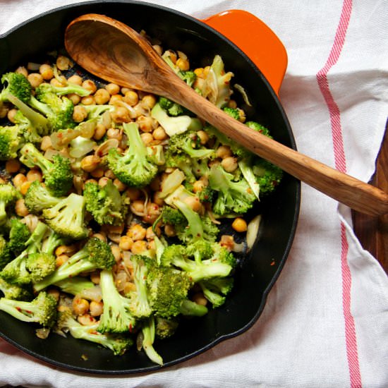 Broccoli Chickpea Bowl