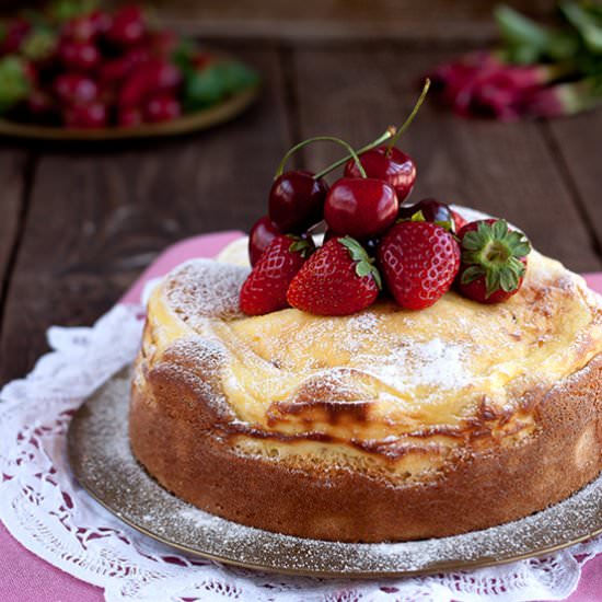 Cake with ricotta cheese