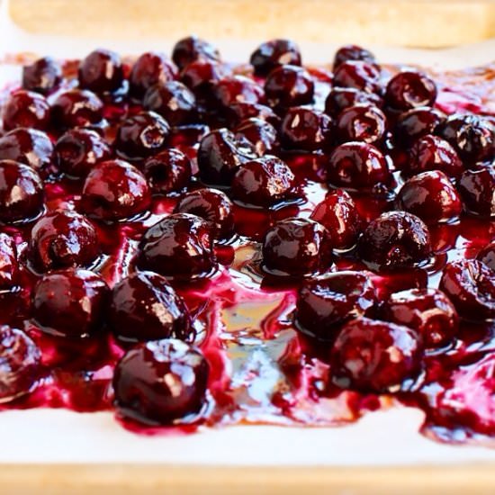 Vanilla Bean Roasted Cherries