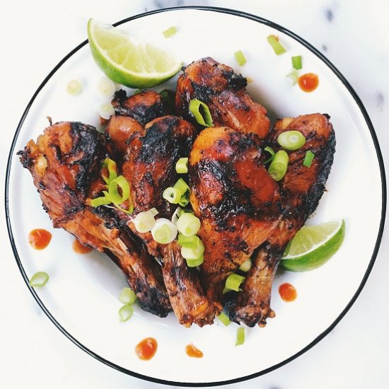 Crispy Honey Lime Chicken Drums