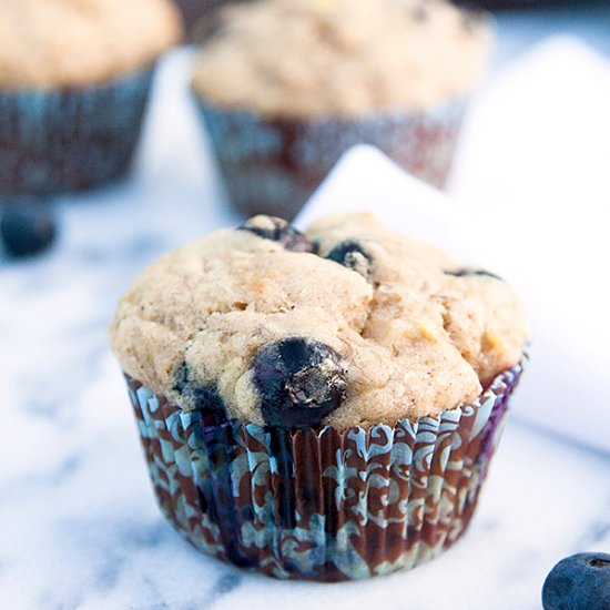 Banana Blueberry Muffins