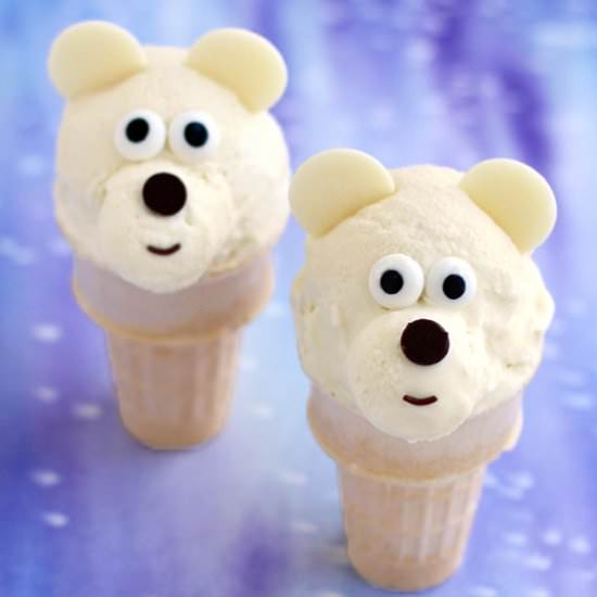 Ice Cream Cone Polar Bears