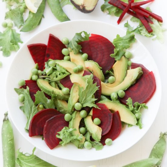 Avocado Beet Pea Salad