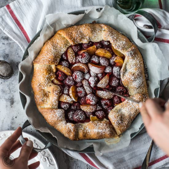 Strawberry&Apricot Galette