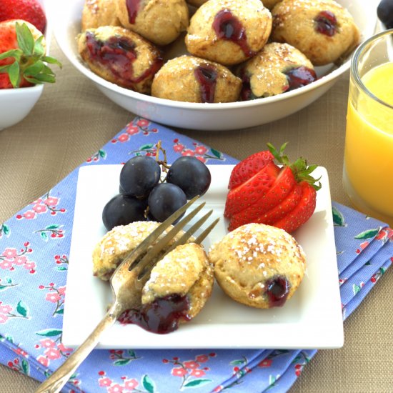 PB&J Pancake Puffs