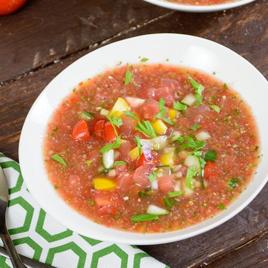 Easy Watermelon Gazpacho