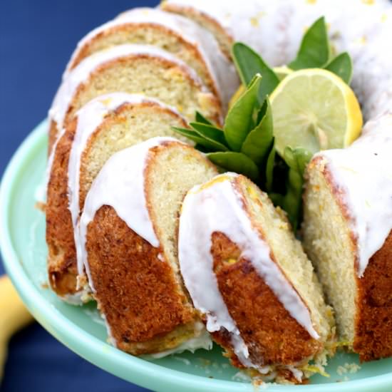 Summer Squash Lemon Bundt Cake