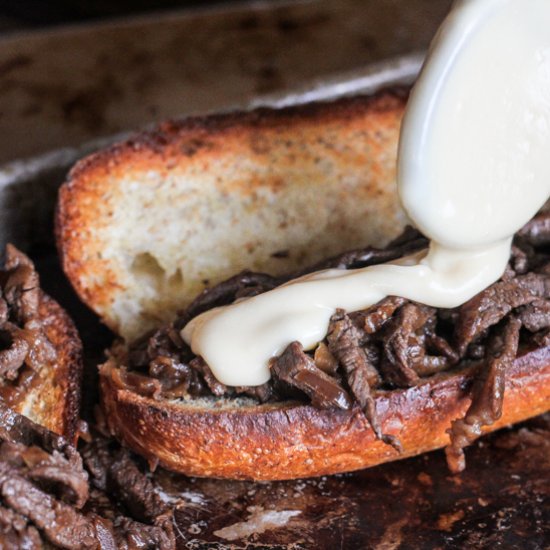 White Cheddar Steak Sandwiches