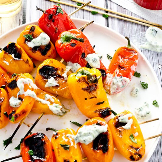 Grilled Mini Peppers