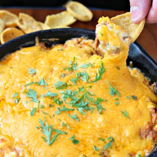 Cheesy BBQ Pulled Pork Dip