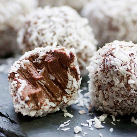 Vegan Coconut Chocolate Truffles