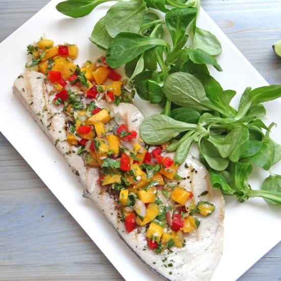 Grilled Swordfish with Mango Salsa