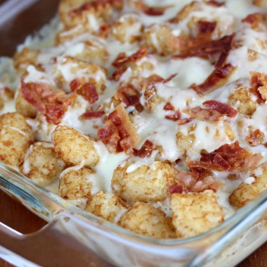 Chicken Bacon Ranch Tater Tot Bake