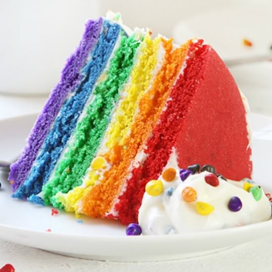 Rainbow Cookie Cake