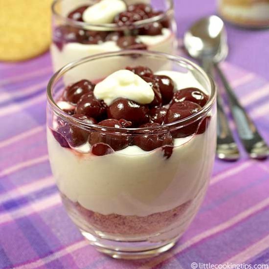 No bake sour cherry cheesecake