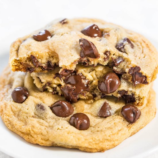 Soft & Chewy Choc Chip Cookies