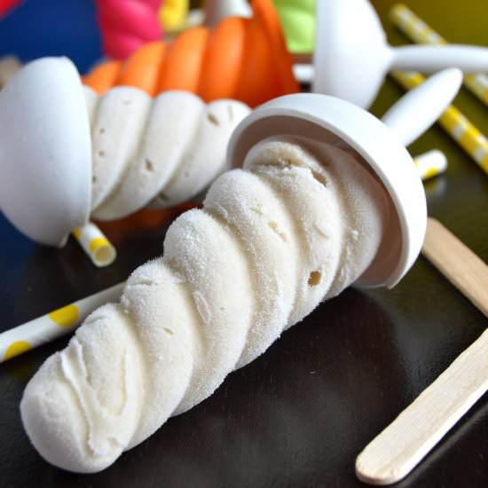 Banana Cream Popsicles