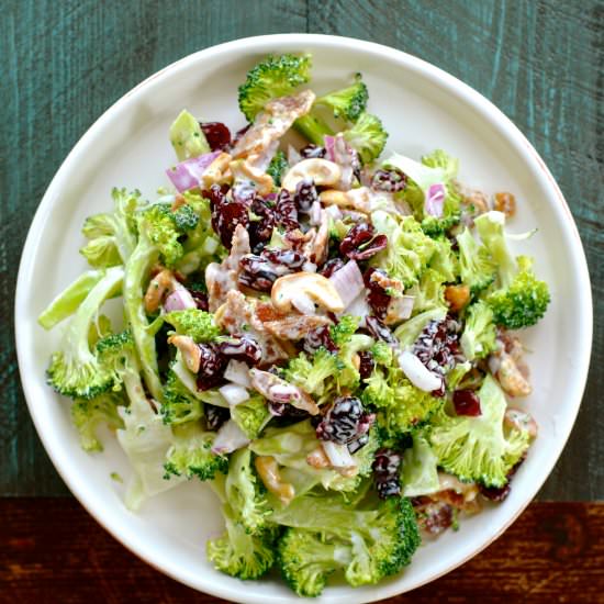 Broccoli Slaw with Maple Bacon