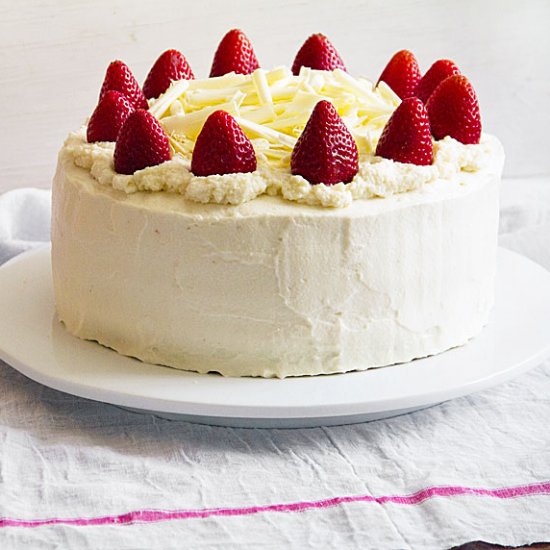 Orange-Scented White Chocolate Cake