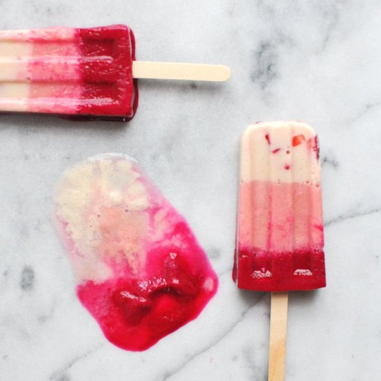 Strawberry Ombre Creamsicles