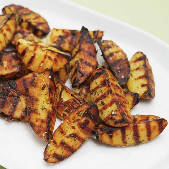 Grilled Potatoes with Rosemary