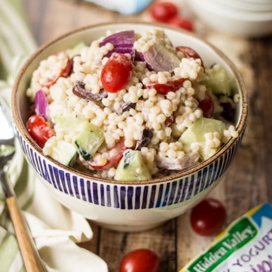 Greek Couscous Pasta Salad