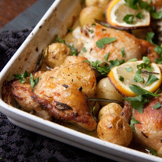 Roast Lemon and Rosemary Chicken