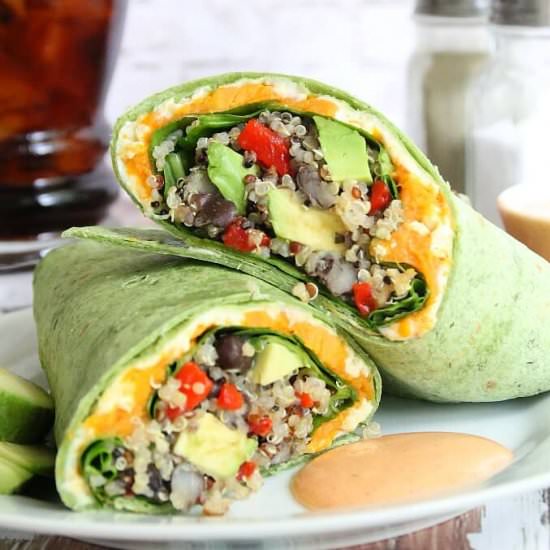 Quinoa Veggie Burrito