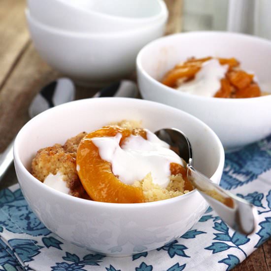 Simple Peach Cobbler