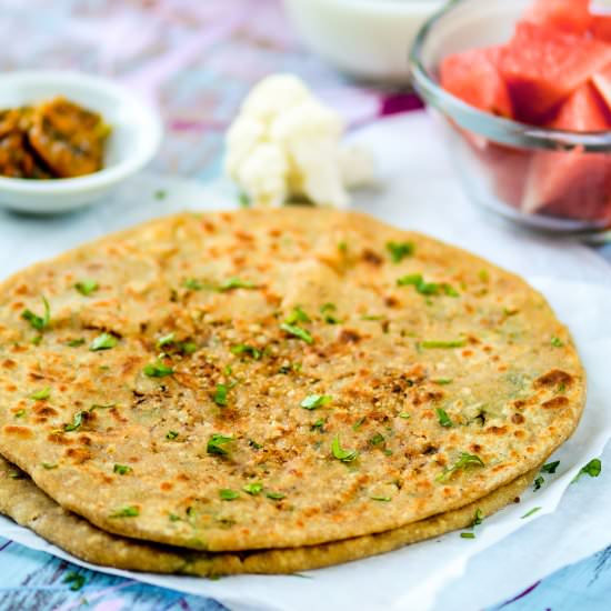 Cauliflower Stuffed Flat Bread