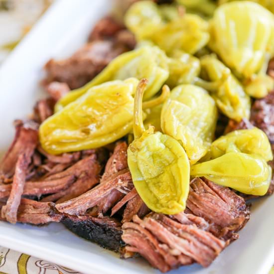 Slow Cooker Peperoncini Beef Roast