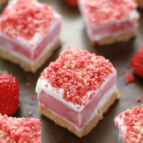 Strawberry Shortcake Ice Cream Bars