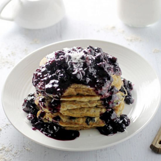 Blueberry Chia Pancakes