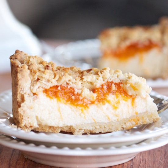 Russian Apricot Cheesecake